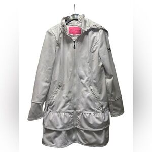 Betsey Johnson White womens Raincoat size L